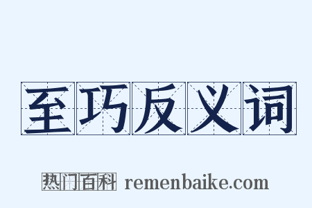 至巧反义词是什么意思的图片